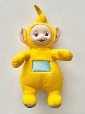 Vintage 90s Teletubbies Laa Laa Yellow Plush Toy